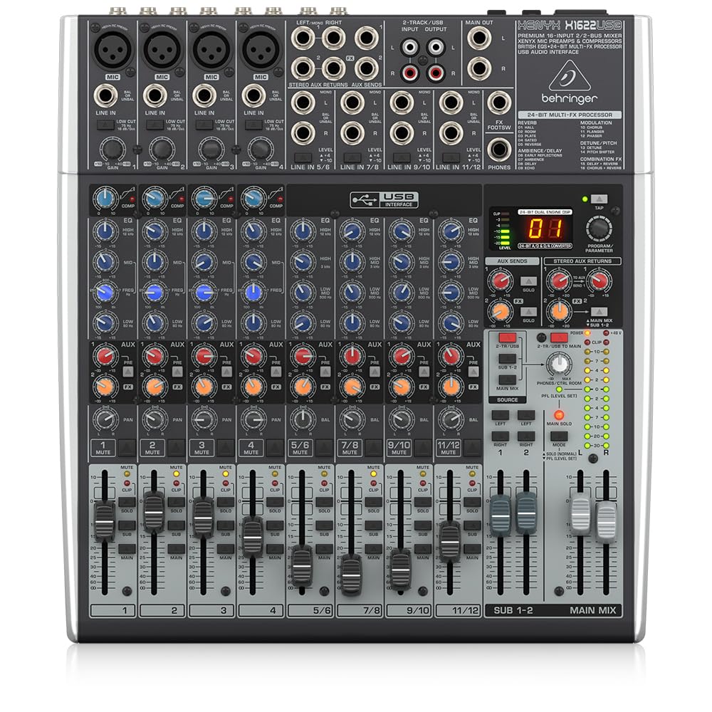 16-Input 2/2-Bus Mixer with Mic Preamps & Compressors Z400860