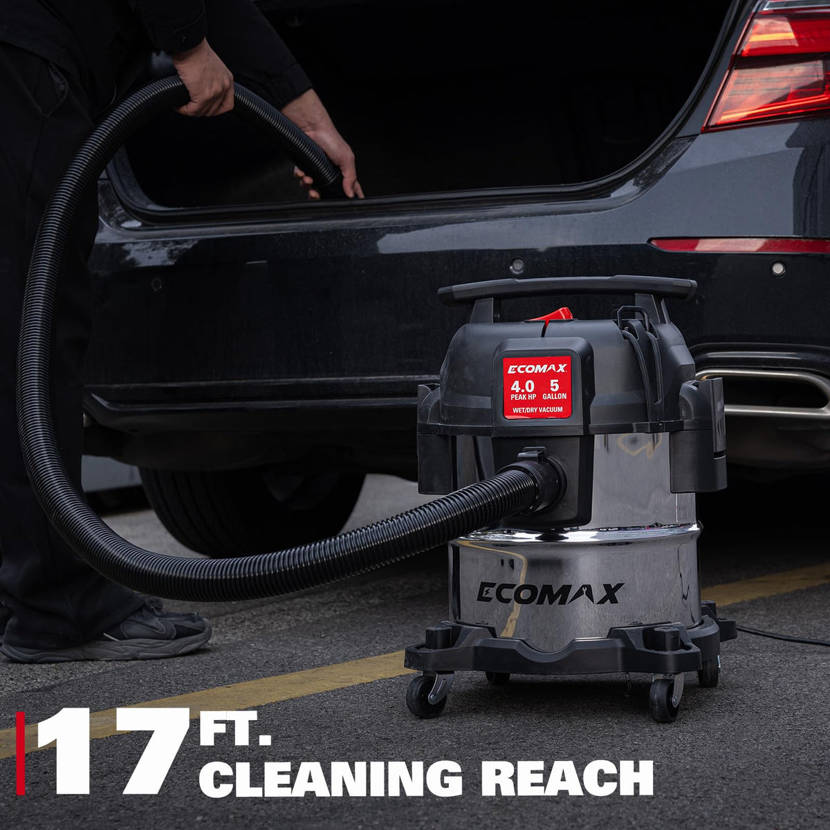 5 Gallon Stainless Steel Wet and Dry Shop Vacuum C149