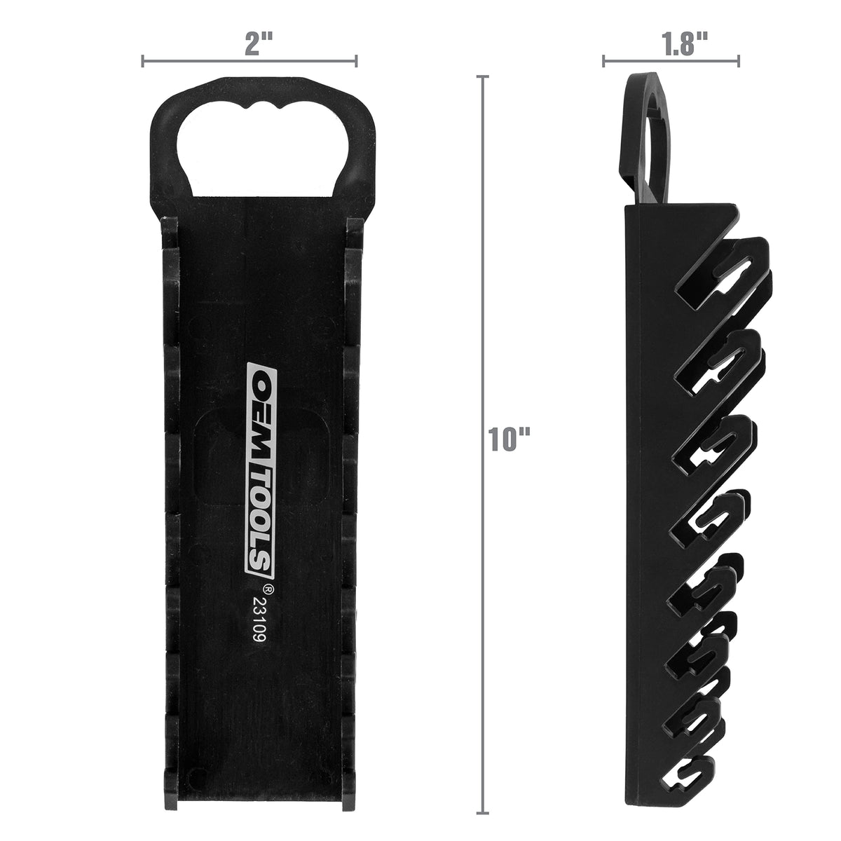 Black 10 Inches Wrench Organizer E846758