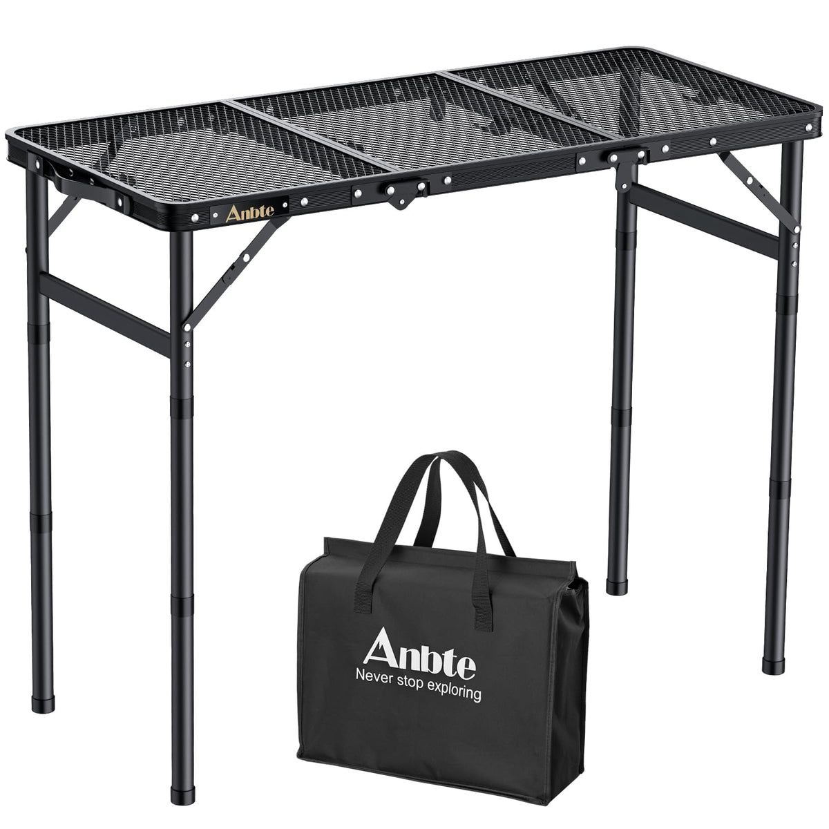 Folding Aluminum Camping Table 3 ft N169138