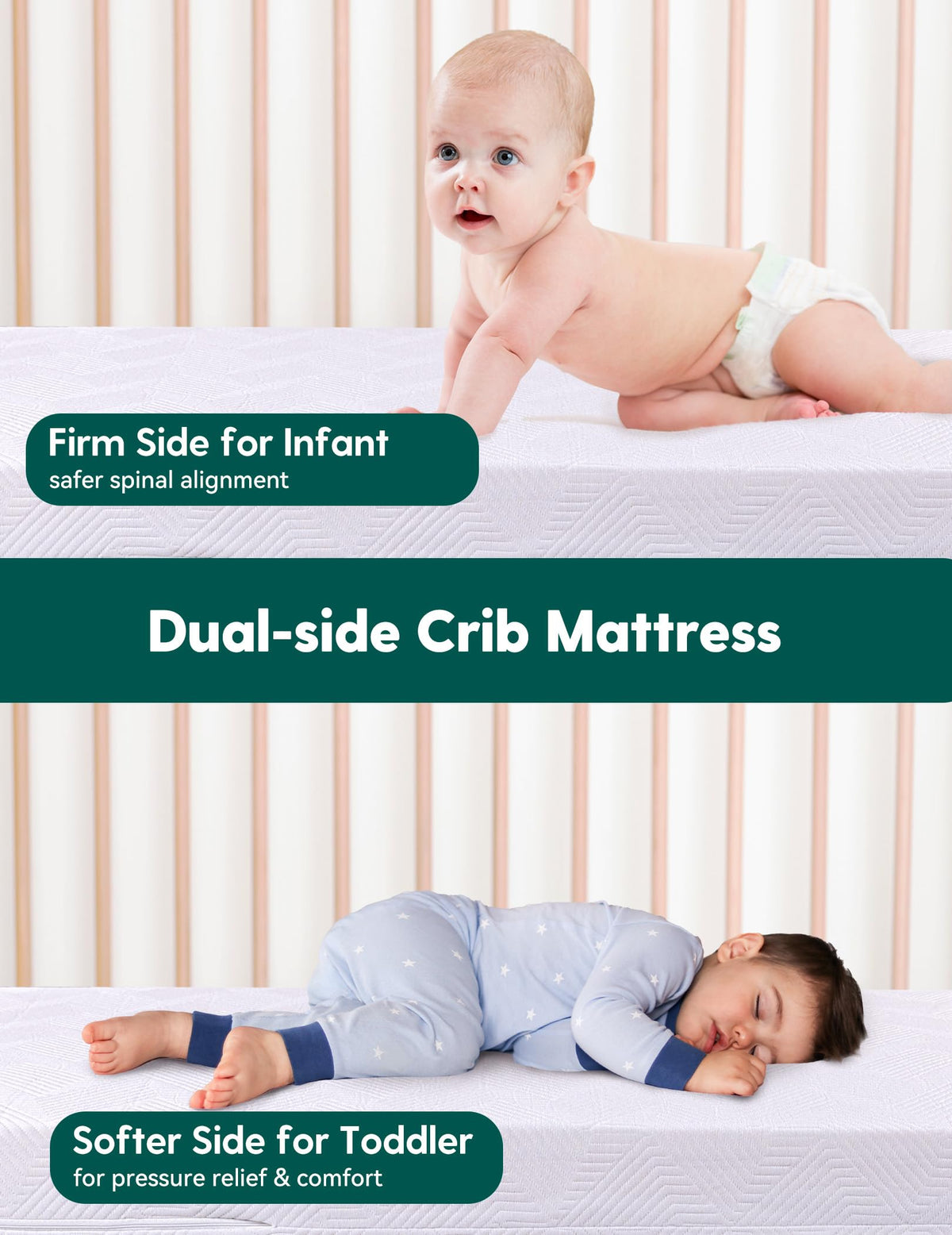 Ergonomic Memory Foam Crib Mattress E71841