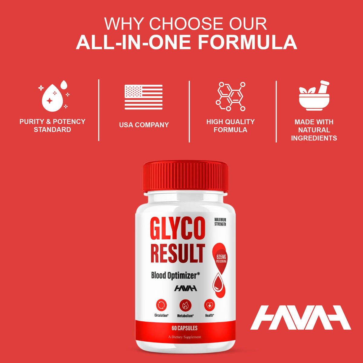 Blood Optimizer & Overall Health Pills 5 Pack 300 Capsules V588