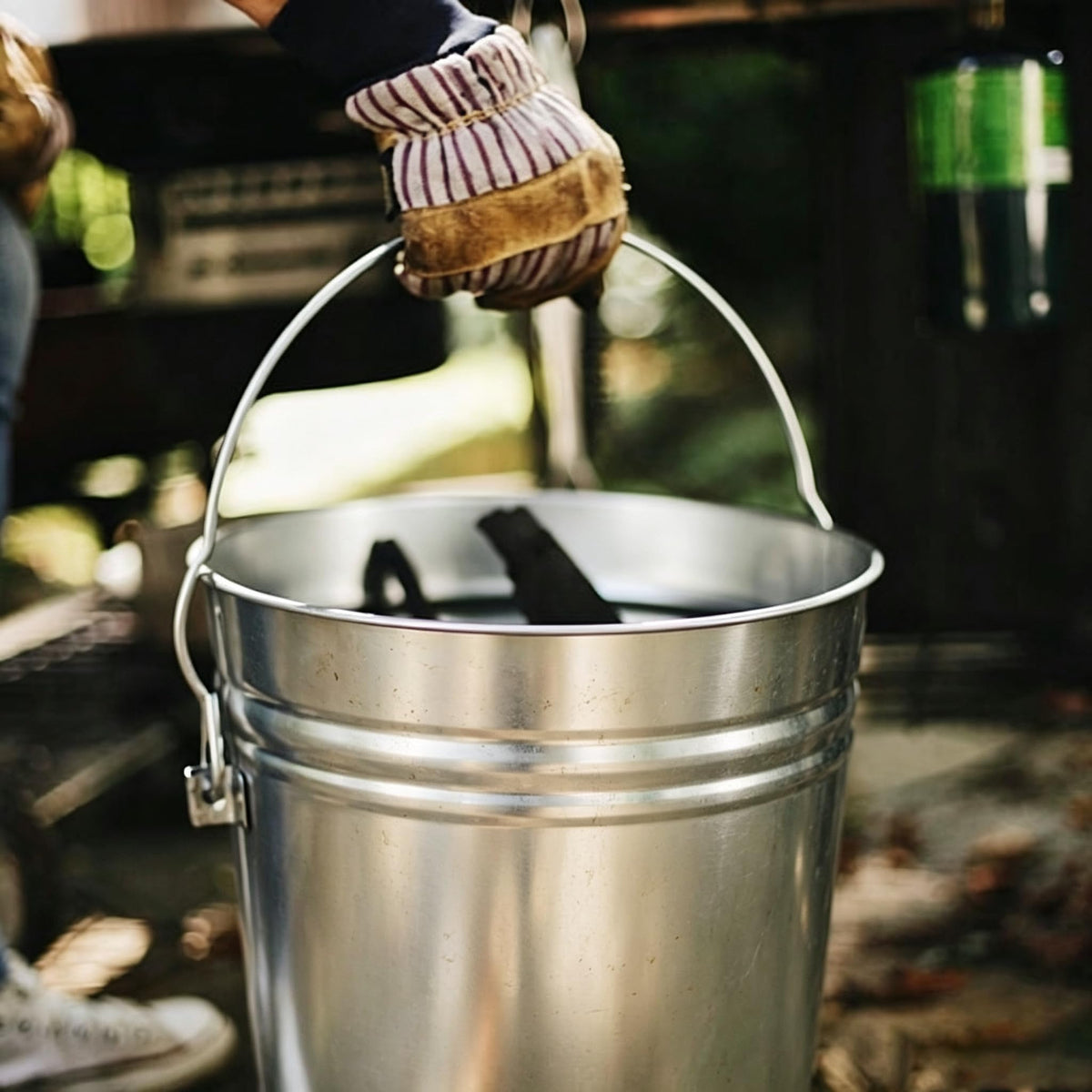 6-Gallon Galvanized Steel Storage Can O184