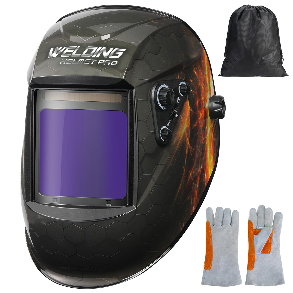 Auto Darkening True Color Solar Powered Welding Helmet P874