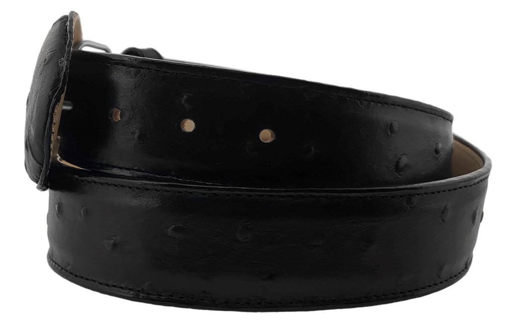 Black Leather Western Cowboy Belt F964