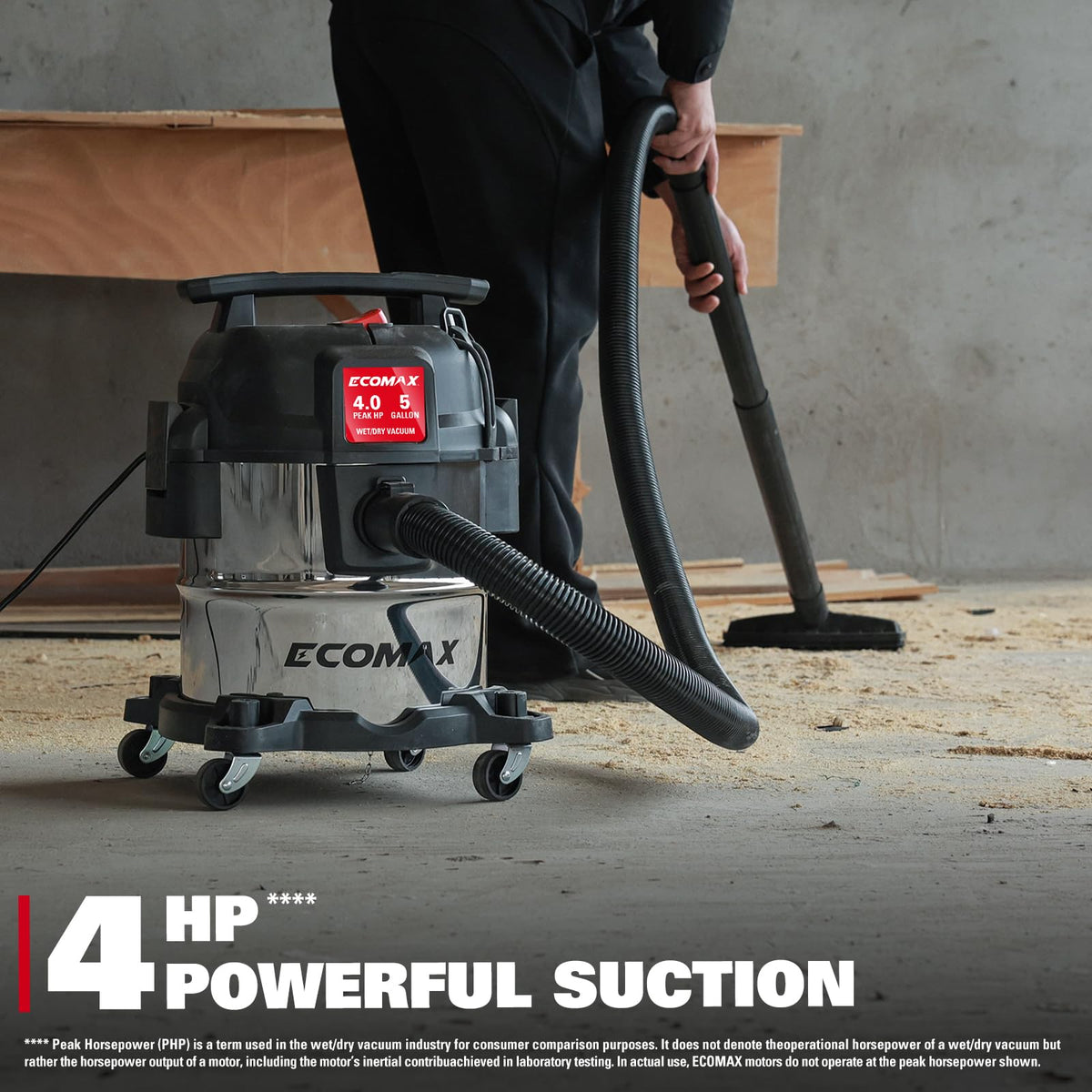 5 Gallon Stainless Steel Wet and Dry Shop Vacuum C149