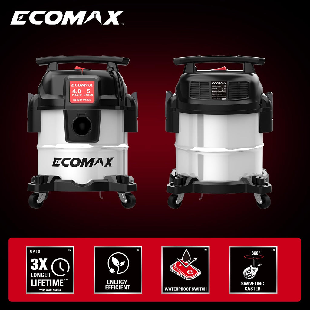 5 Gallon Stainless Steel Wet and Dry Shop Vacuum C149