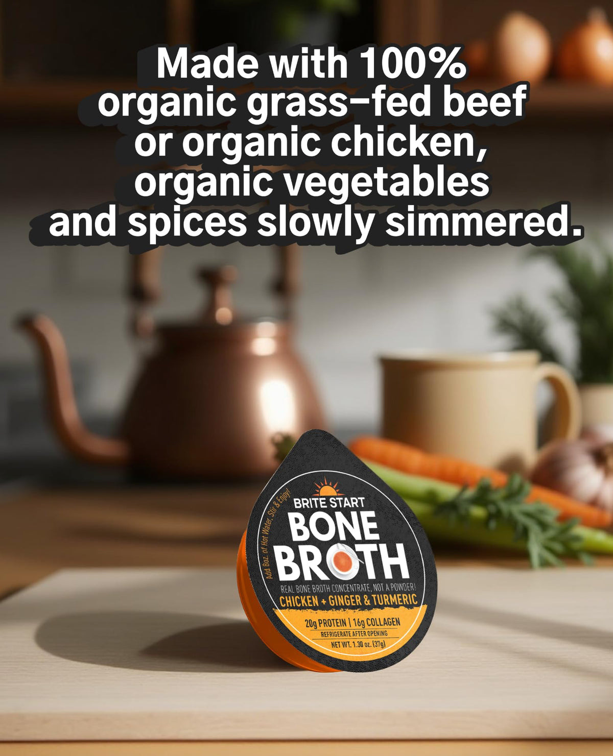 Bone Broth Variety Pack, 4 Flavors, 12 Count I377579
