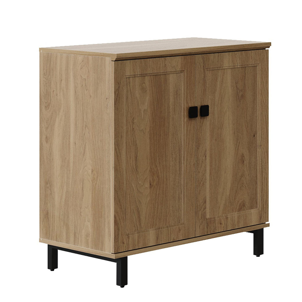 Oak Buffet Sideboard Cabinet with Adjustable Shelves W35667