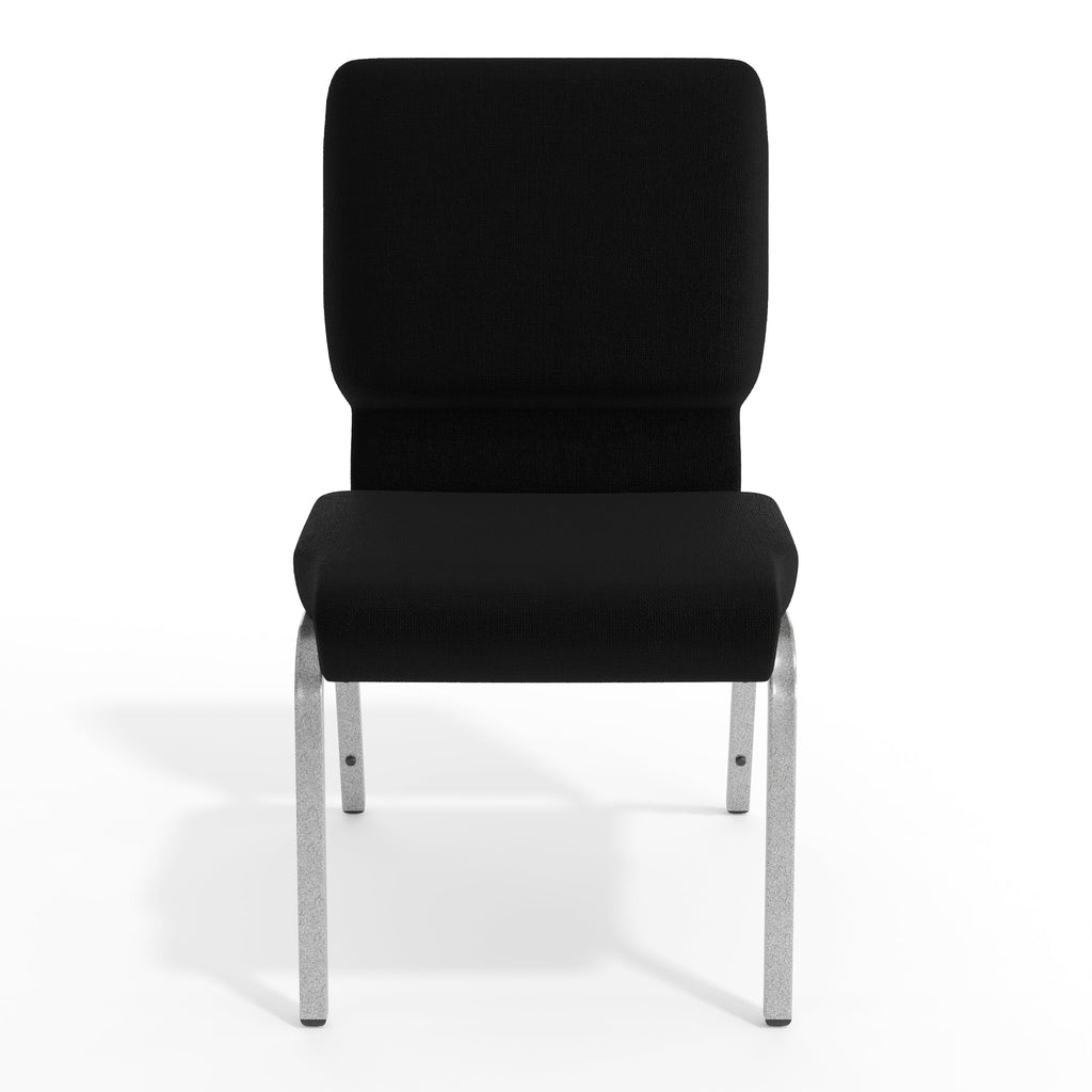 4 Pack Black Fabric Stacking Church Chair B33293