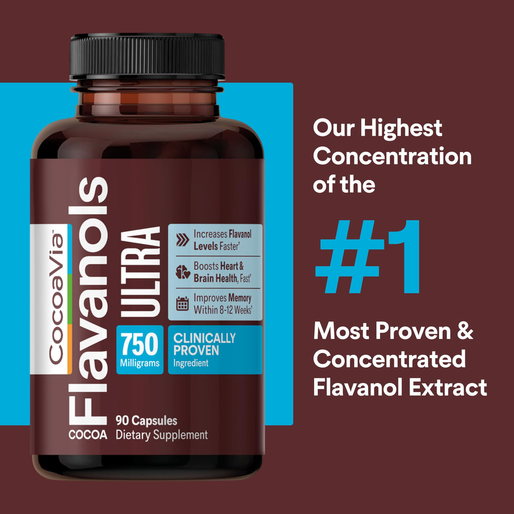 750mg Cocoa Flavanols Vegan Gluten-Free Cocoa B529953