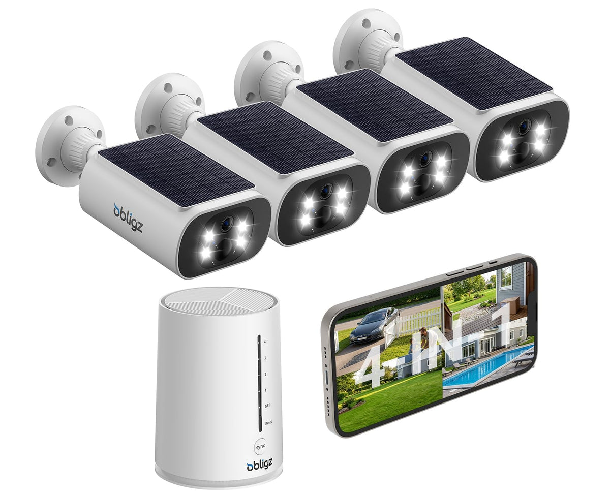 4MP Solar Security Cameras Wireless Outdoor K8026