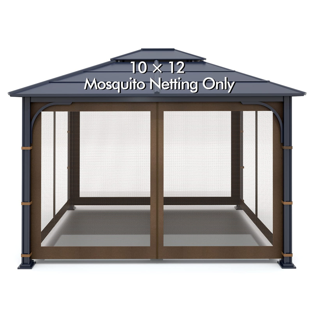 Brown 4-Panel Mosquito Netting B787961