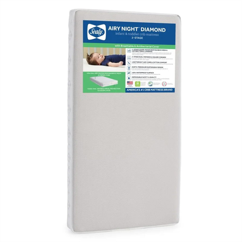 Infant & Toddler Crib Mattress, 2-Stage, Waterproof, Breathable H8189