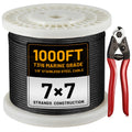 1/8" Stainless Steel Cable 1000FT T316 Wire Rope F7138