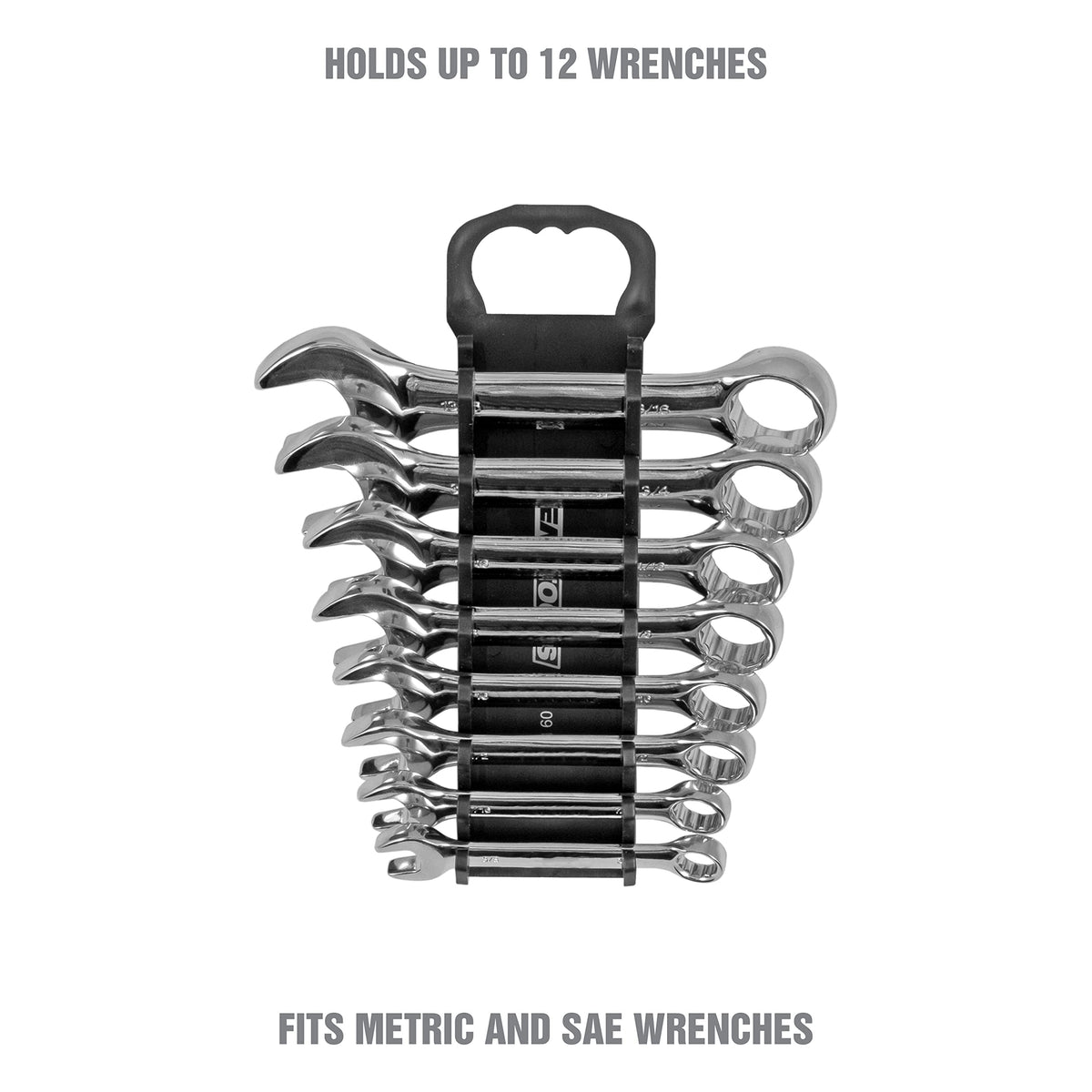 Black 10 Inches Wrench Organizer E846758
