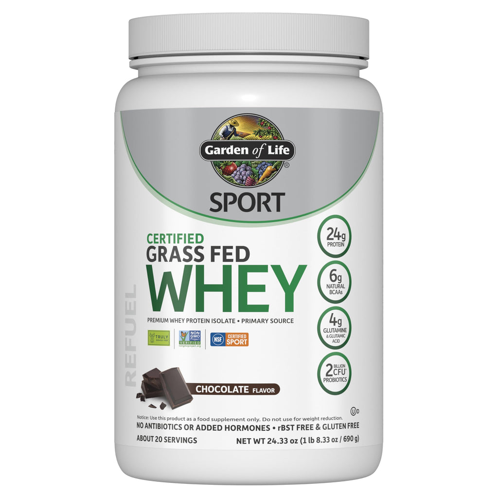 Grass Fed Whey Protein Powder, Chocolate, 20 Servings Y365524