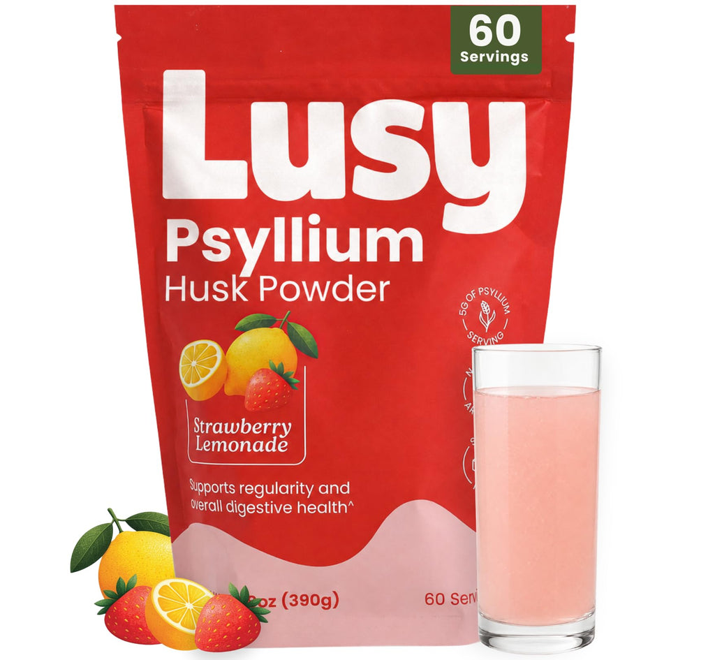 Psyllium Husk Fiber Supplement Strawberry Lemonade 13.8 oz L626037