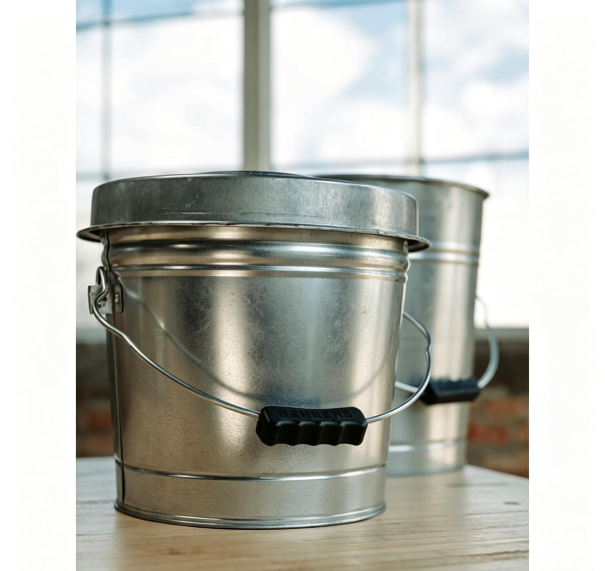6-Gallon Galvanized Steel Storage Can O184