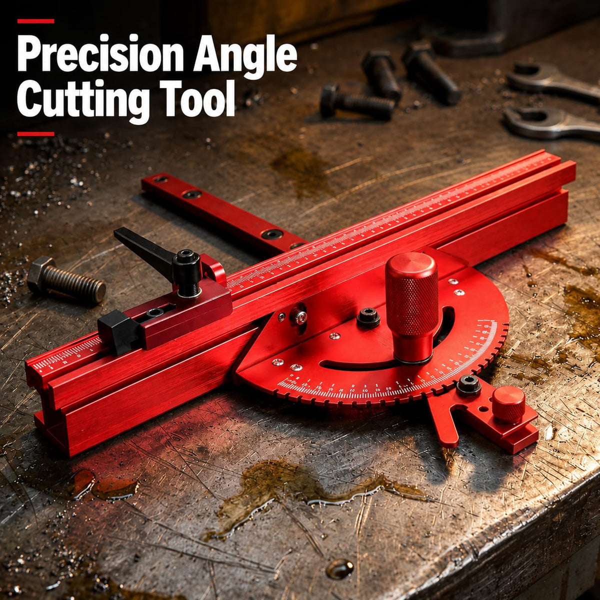 Adjustable Miter Gauge with Aluminum Fence P848239