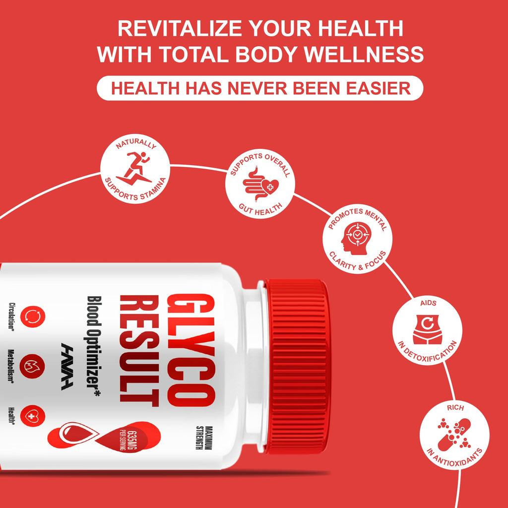 Blood Optimizer & Overall Health Pills 5 Pack 300 Capsules V588