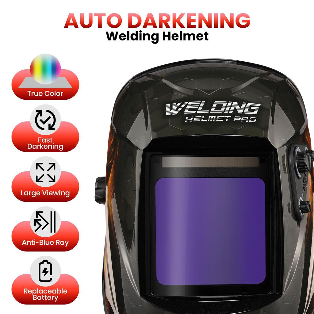 Auto Darkening True Color Solar Powered Welding Helmet P874