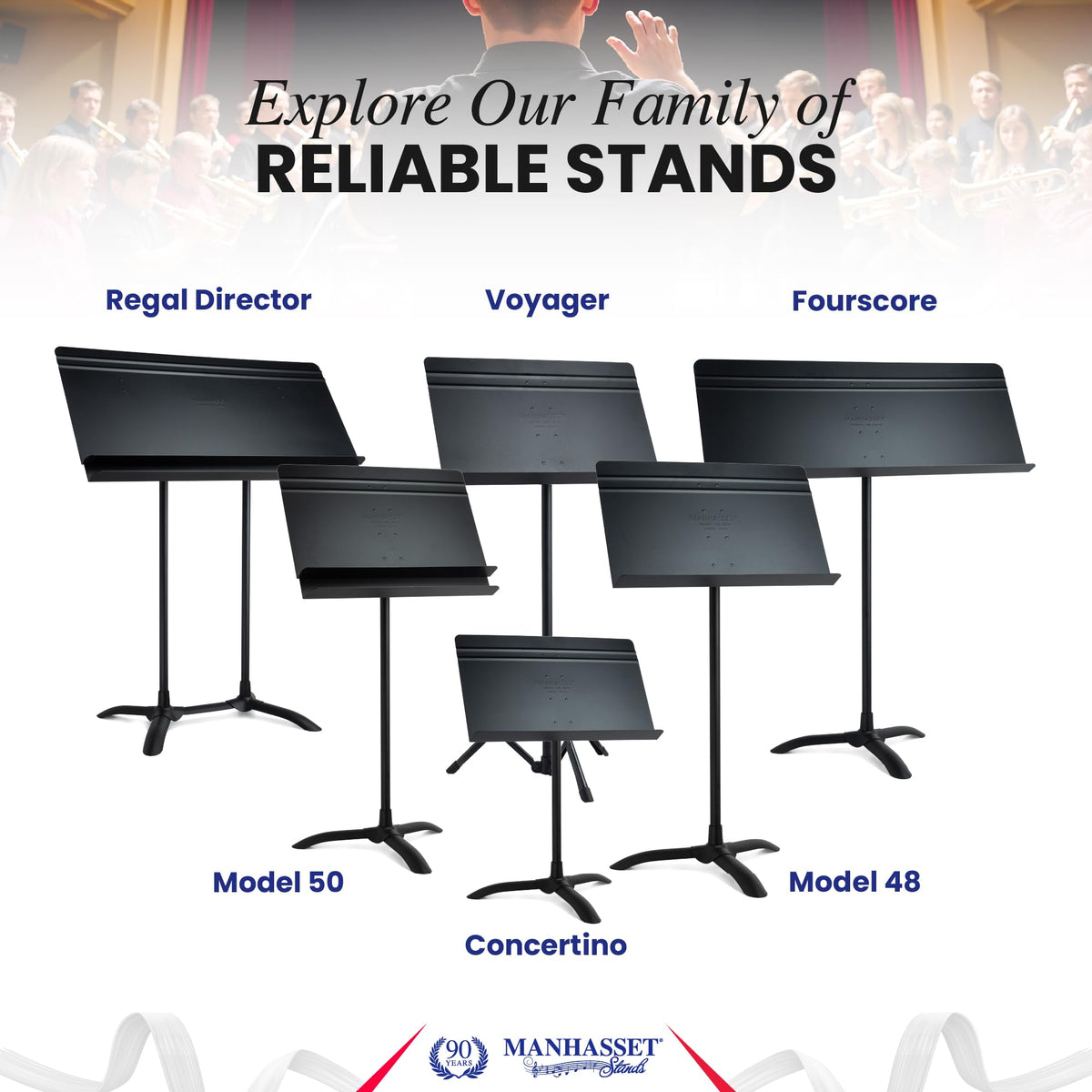 Music Stand for Sheet Music, Pack of 6, Adjustable Height I157