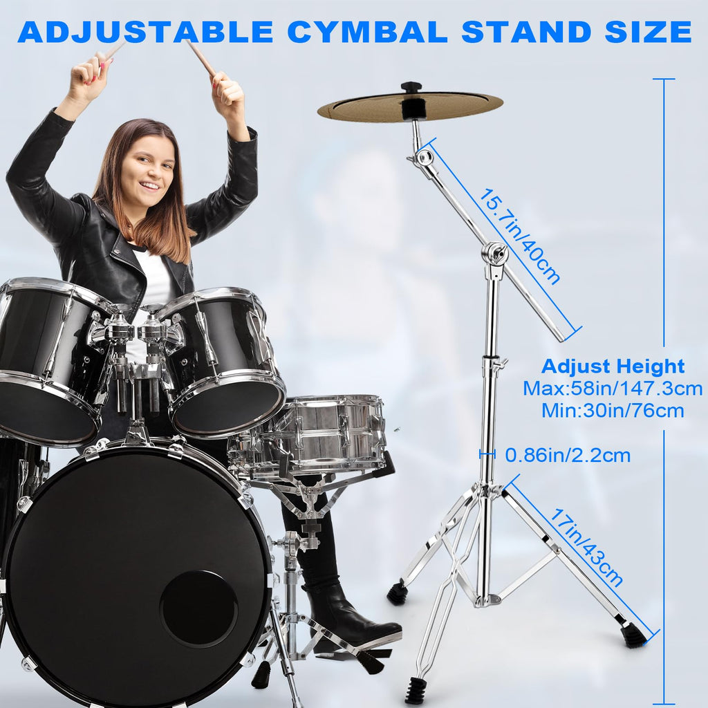 Adjustable 2 Pack Cymbal Boom Stand D261