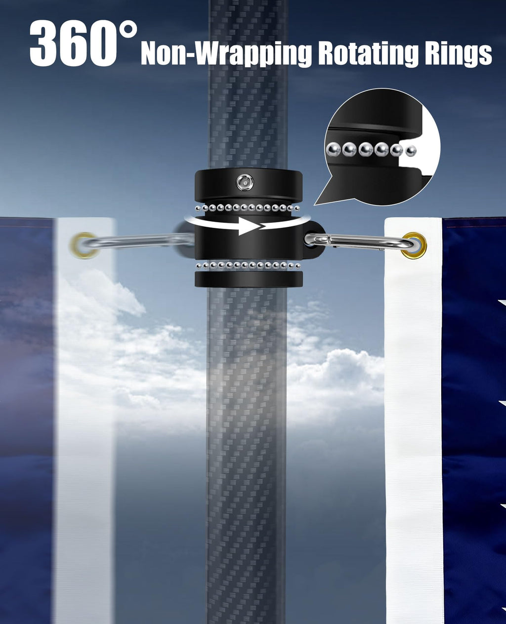 Carbon Fiber Flag Pole Z4621