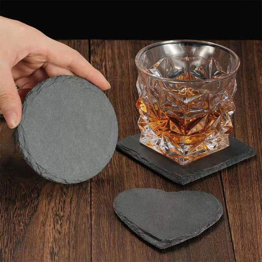 Natural Stone Decorative Cup Coaster Set J759780