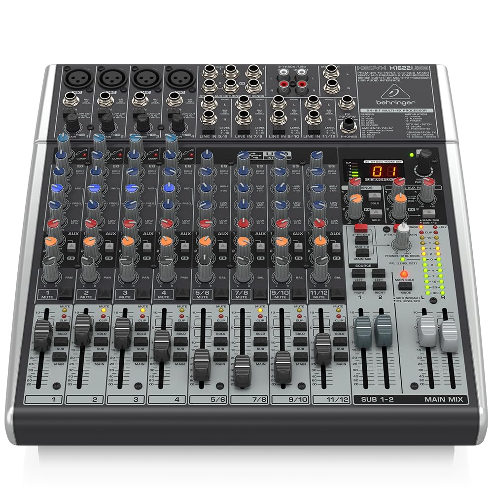 16-Input 2/2-Bus Mixer with Mic Preamps & Compressors Z400860