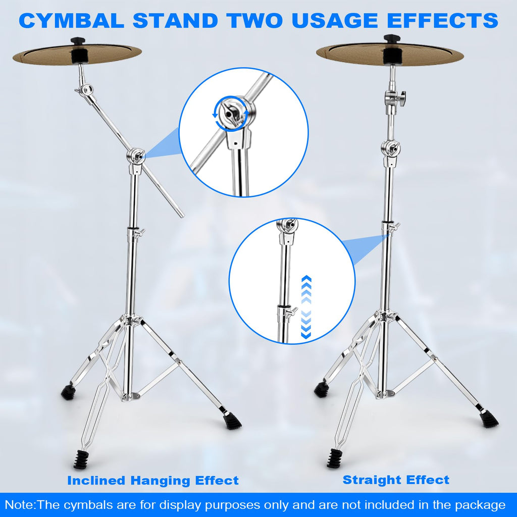 Adjustable 2 Pack Cymbal Boom Stand D261