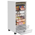 White 10 Drawer Rolling Storage Cart K741148