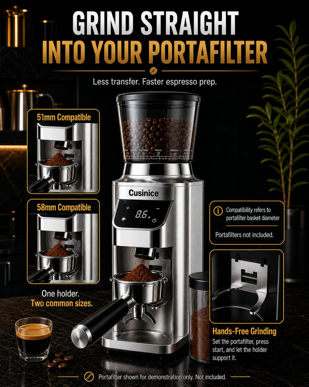 Conical Burr Coffee Grinder D540498