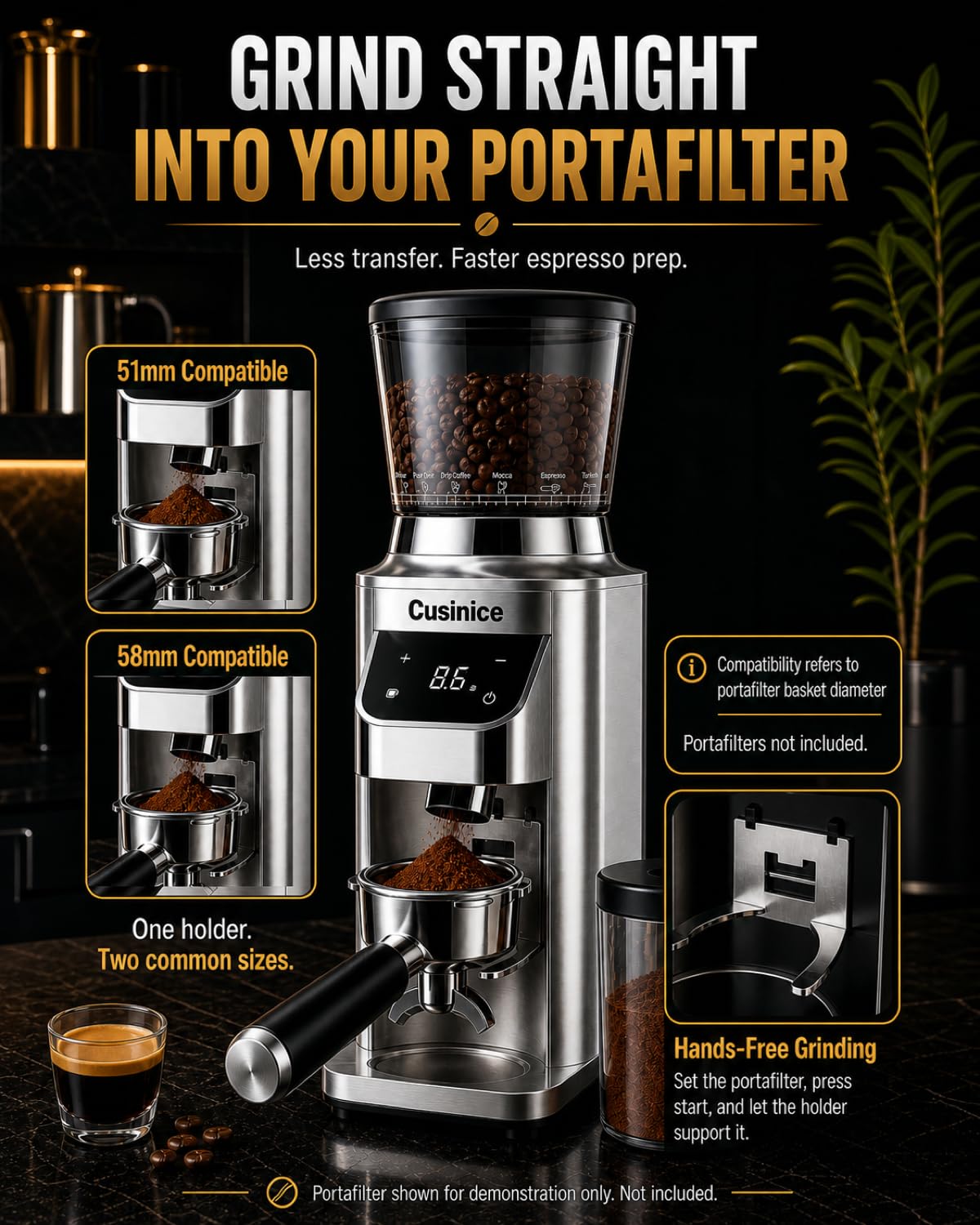 Conical Burr Coffee Grinder D540498