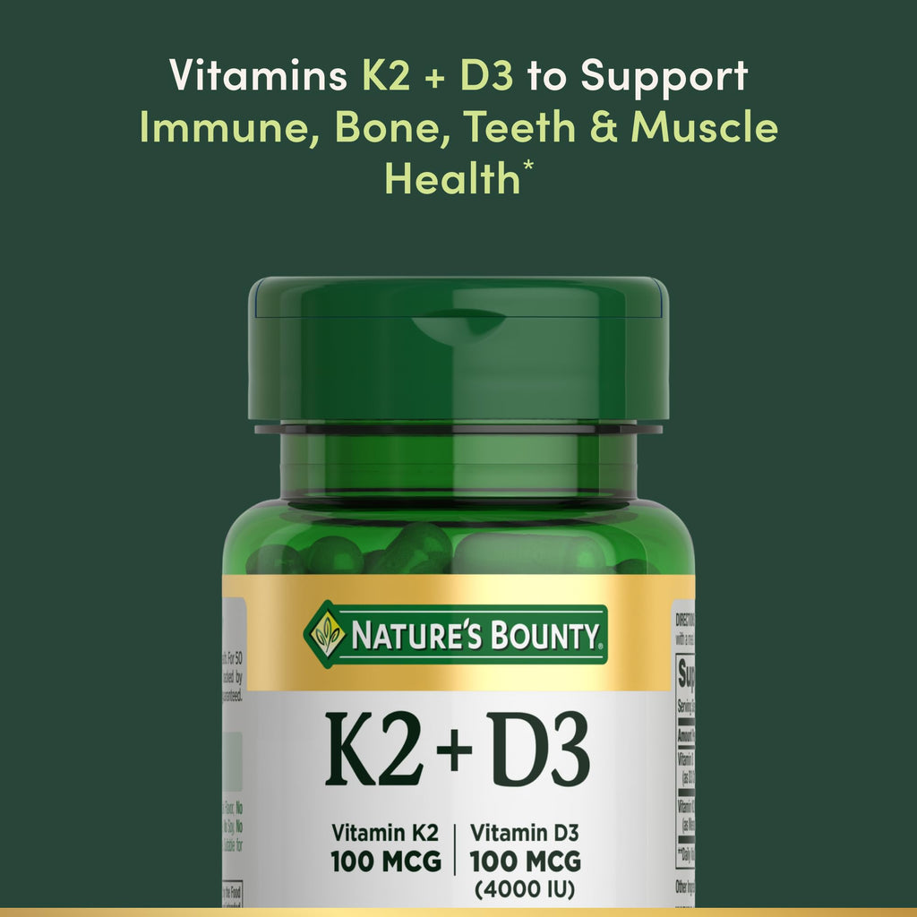 Vitamin D3 K2 Supplement 4000 IU 100 mcg 30 Vegetarian Capsules E266