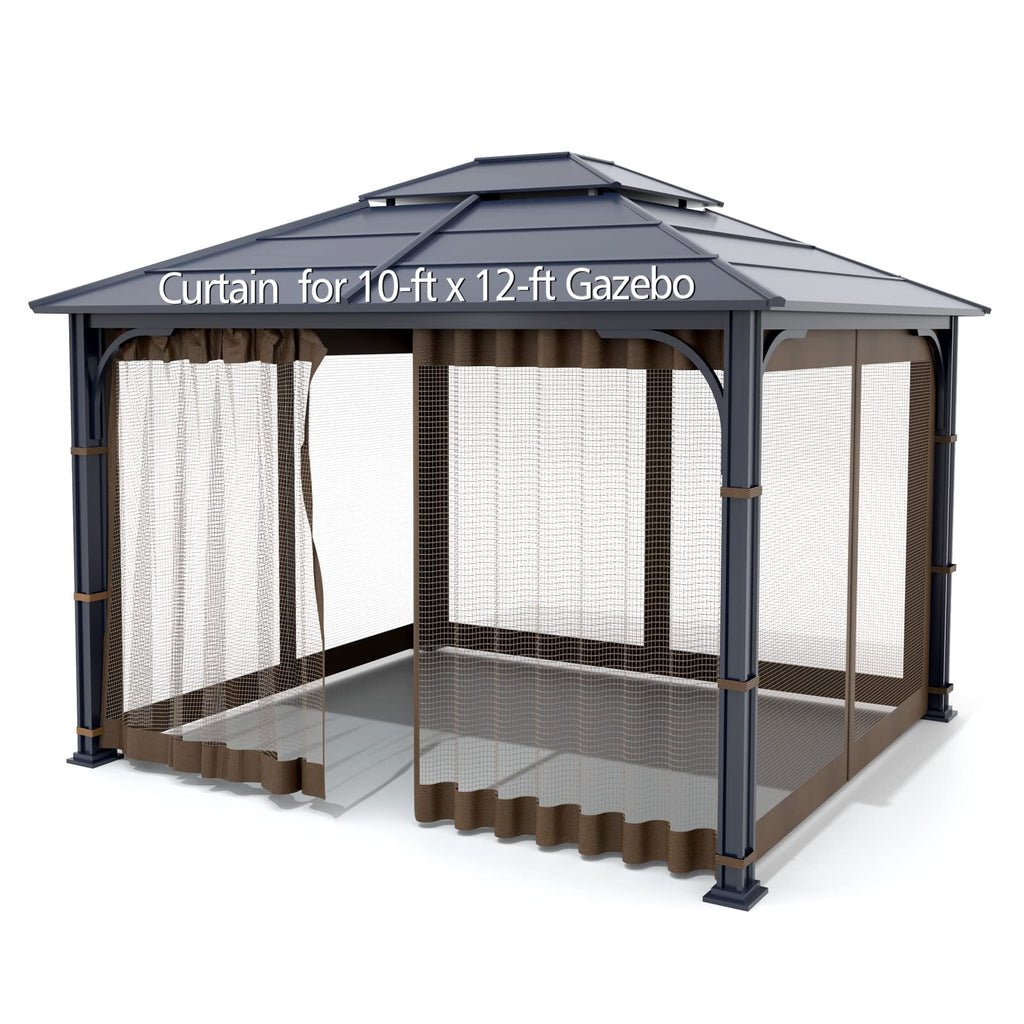 Brown 4-Panel Mosquito Netting B787961