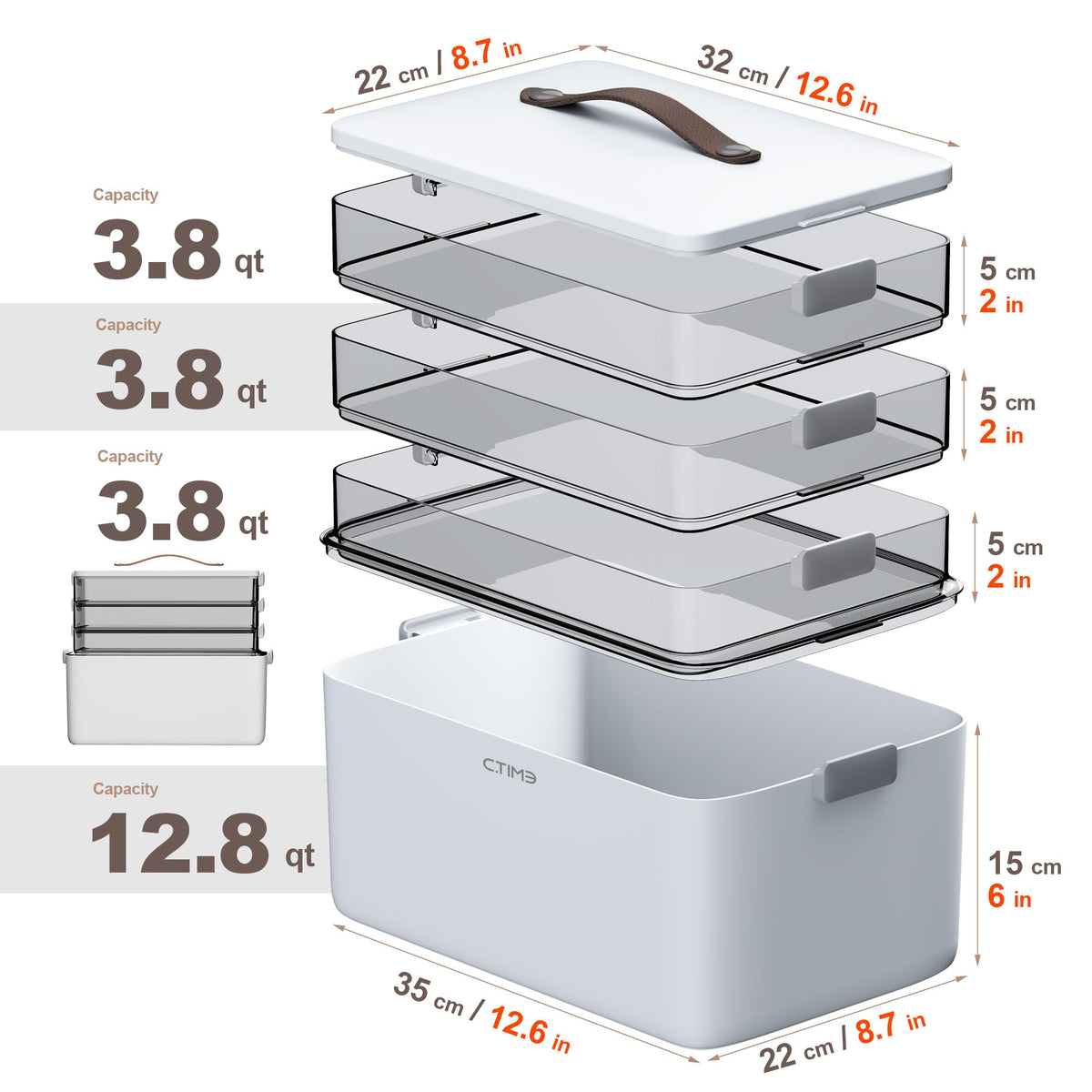 4-Tier Portable Medicine Organizer C262