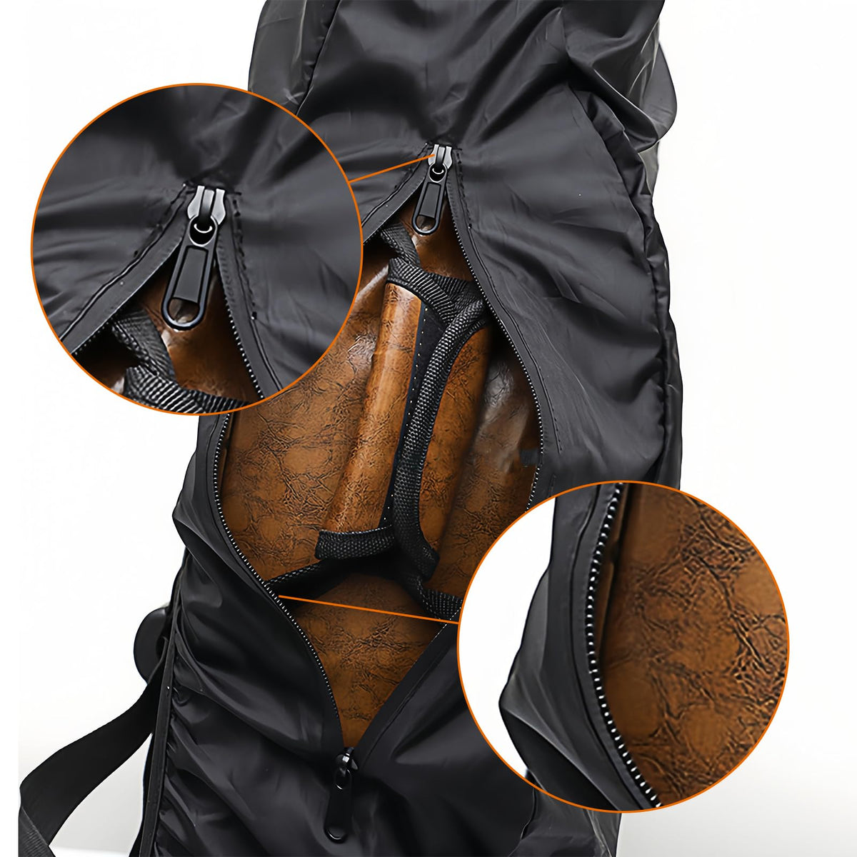 Black Waterproof Electric Guitar Bag Rain Cover Y83343