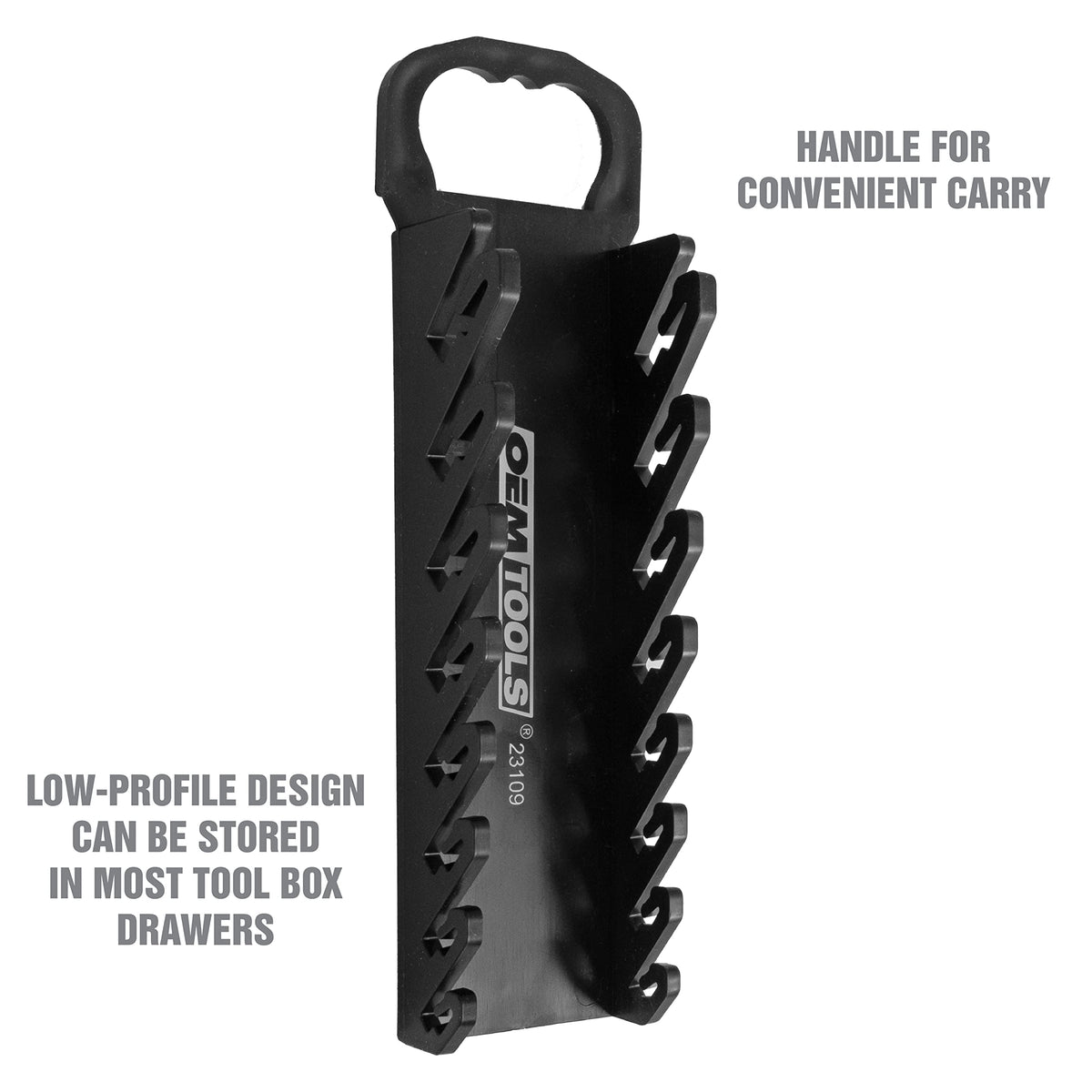 Black 10 Inches Wrench Organizer E846758