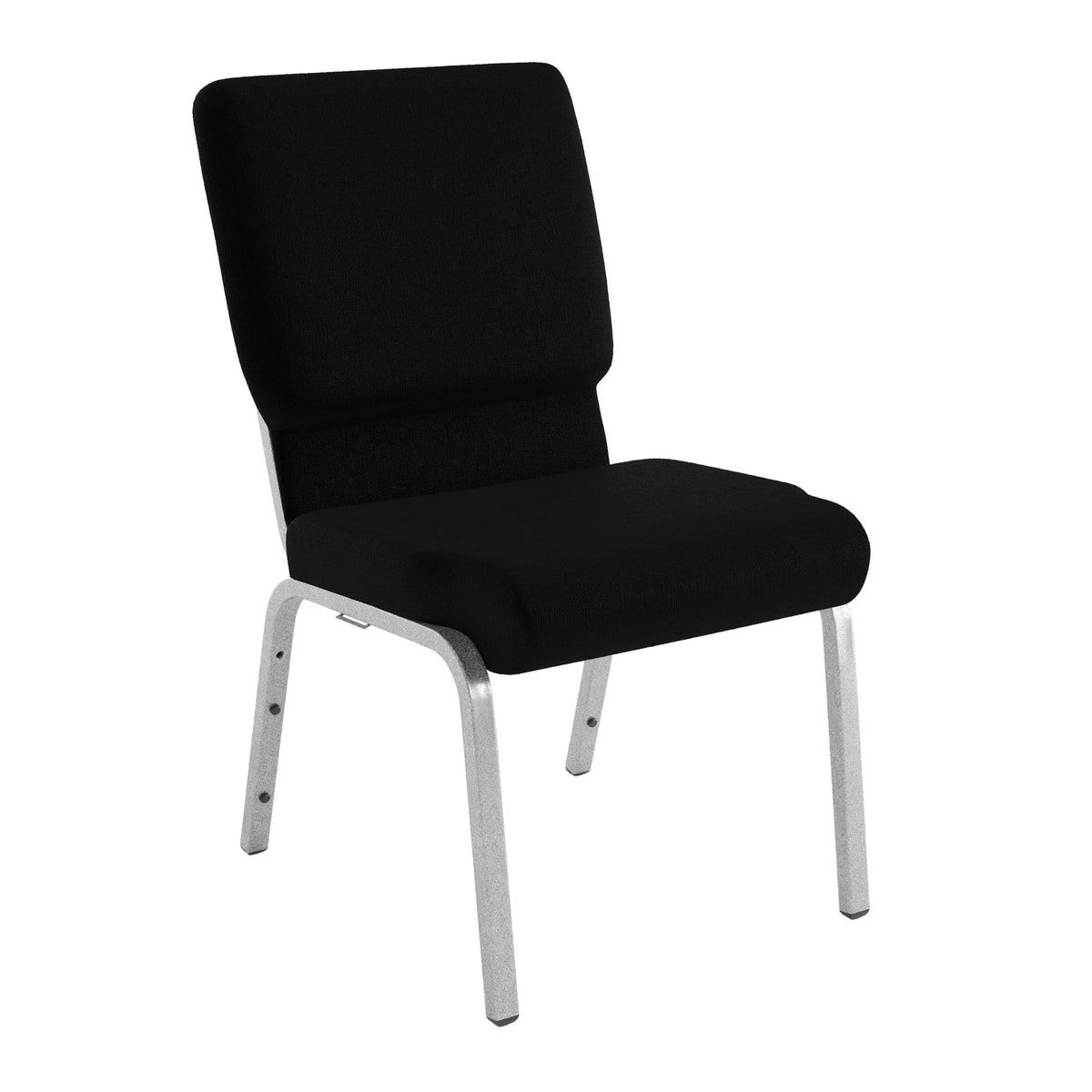 4 Pack Black Fabric Stacking Church Chair B33293