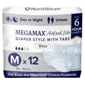 Adult Diapers with Tabs, Medium, 12 Count S872969