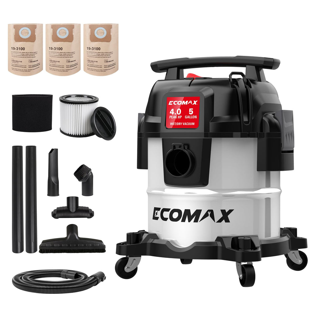 5 Gallon Stainless Steel Wet and Dry Shop Vacuum C149
