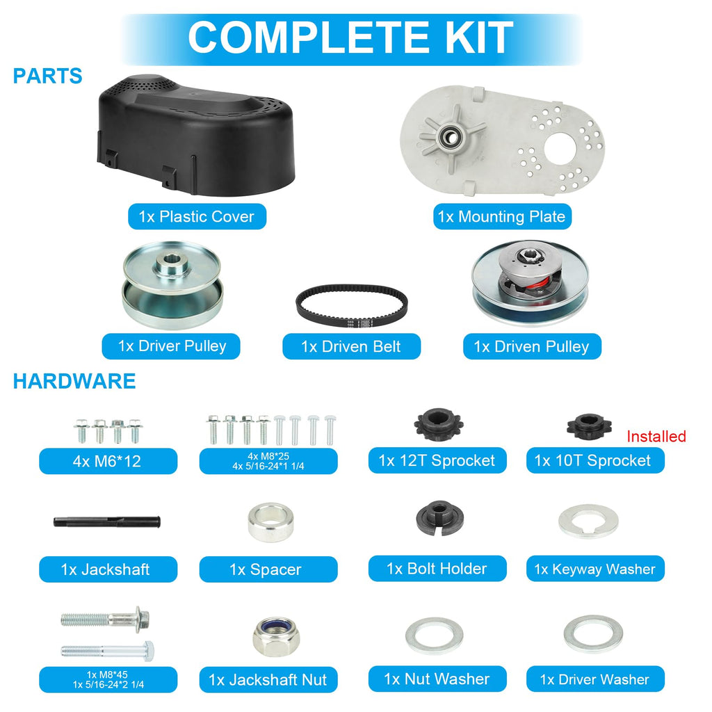 6.5 HP 3/4" Torque Converter T391