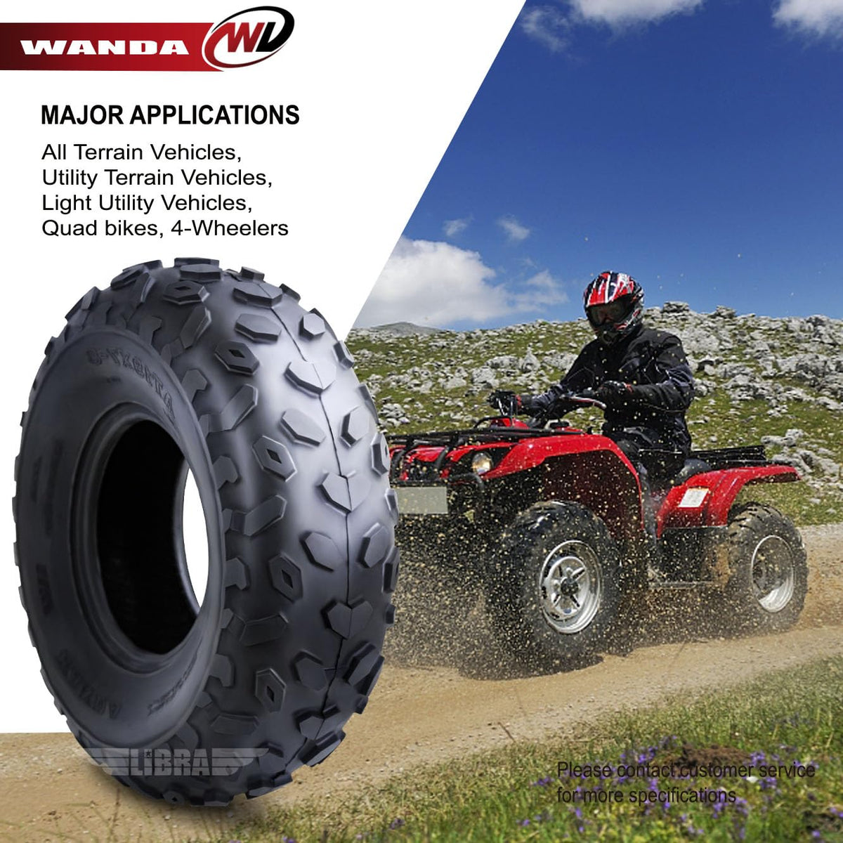 2 New Sport ATV Tires 19x7-8 4PR R311230