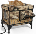 Heated Insulated Outdoor Cat Shelter with Escape Door F4189