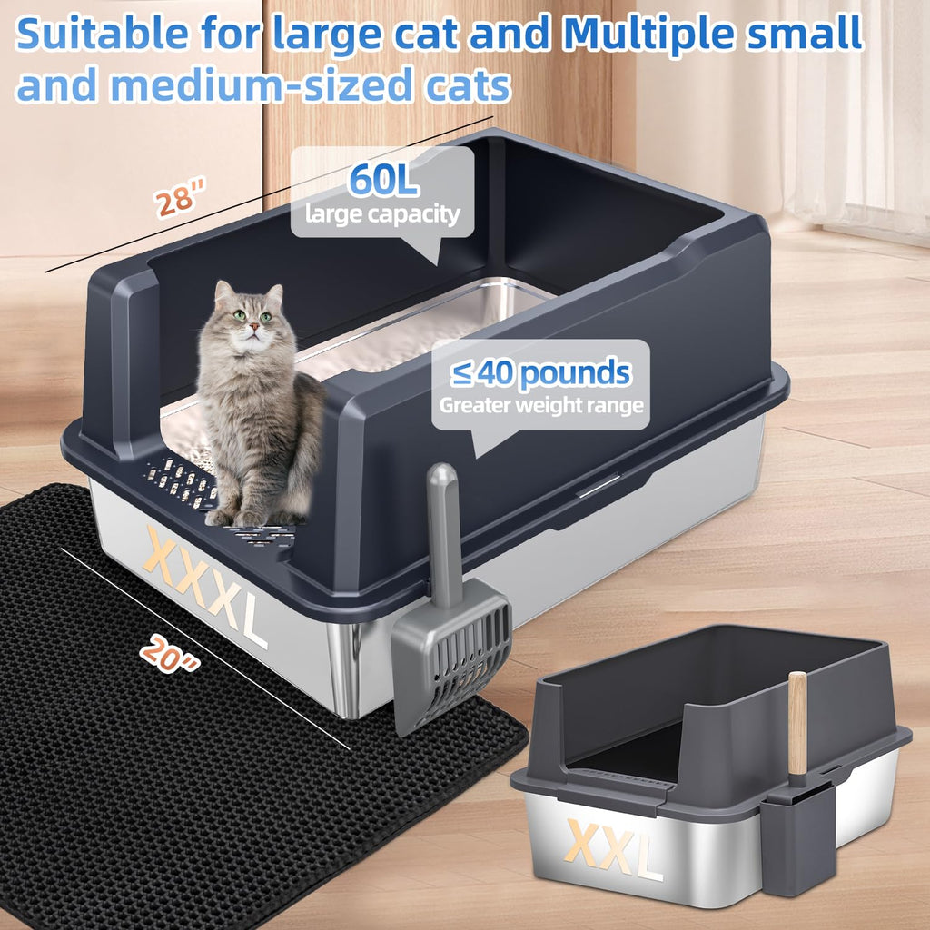 XXXL Stainless Steel Litter Box W23090