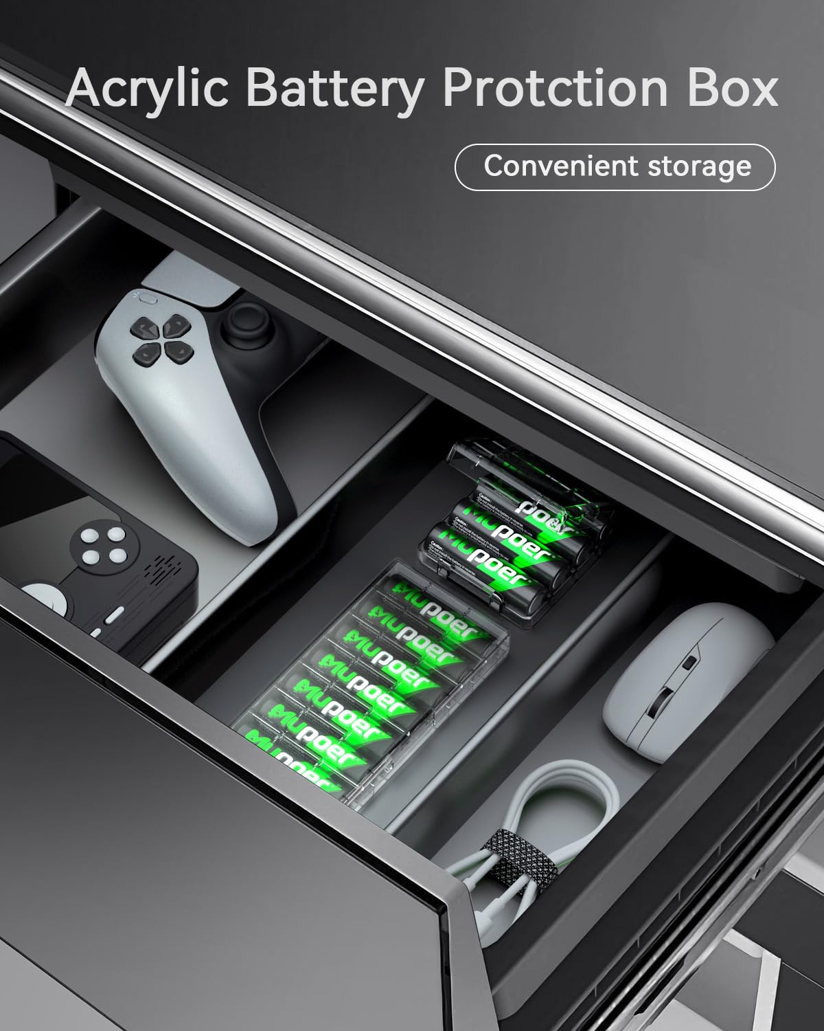 Rechargeable AAA Batteries 12 Pack 1100mAh NiMH 1.2V S3497