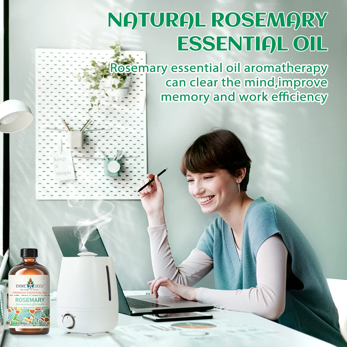 Rosemary Tea Tree Lavender Peppermint Cinnamon Essential Oil 4 FL Oz L5548