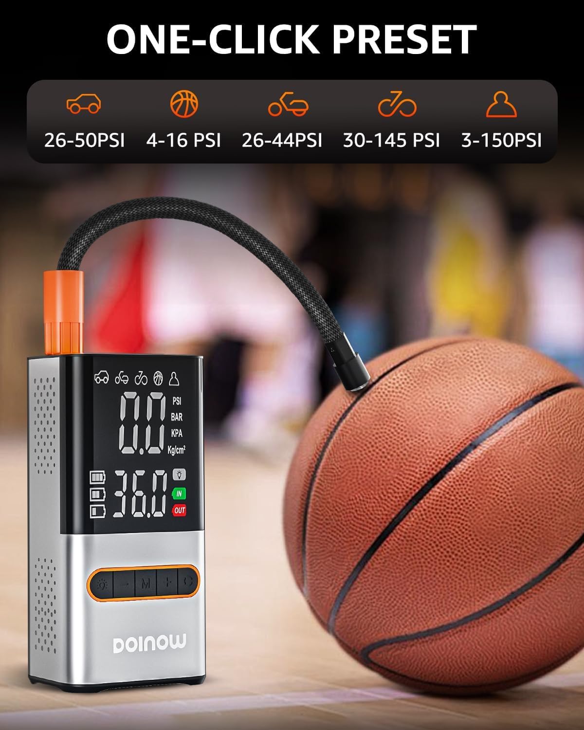 Portable Cordless Tire Inflator Air Compressor 150 PSI T728